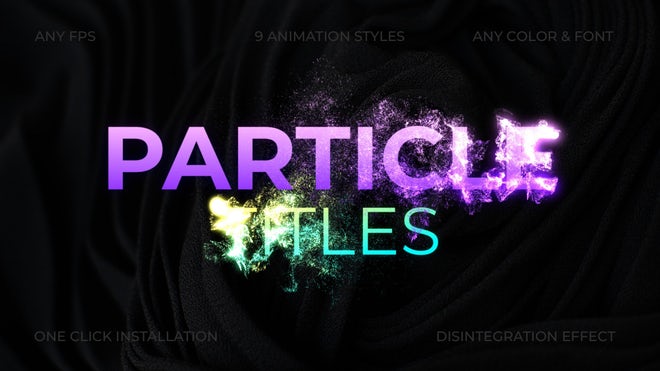 Photo of Particle Dissolve Titles – MotionArray 1161402
