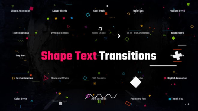 Photo of Shape Text Transitions – MotionArray 1173716