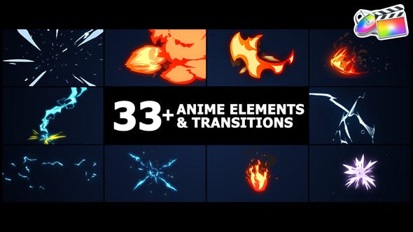 Photo of Anime Elements And Transitions | FCPX – Videohive 38401875