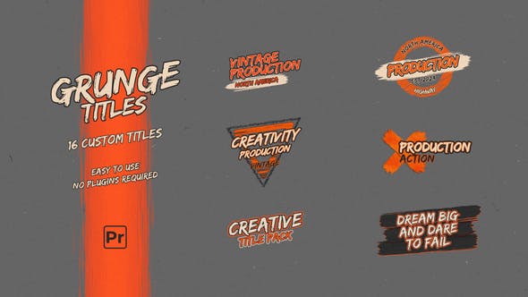 Photo of Grunge Titles – Videohive 38434991