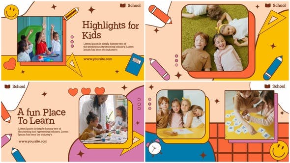 Photo of Kids Education Colorful Promo – Videohive 38468221
