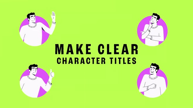 Photo of Make Clear Character Titles – MotionArray 1197206