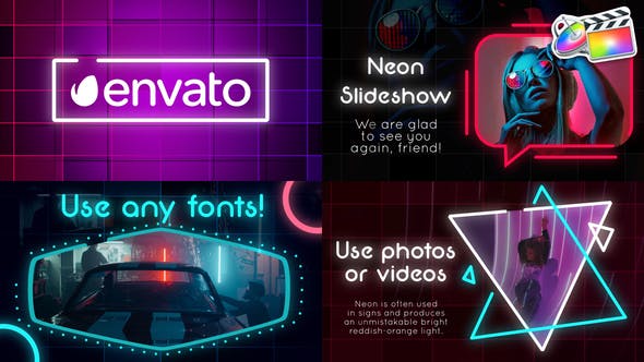 Photo of Neon Slideshow for FCPX – Videohive 38414440