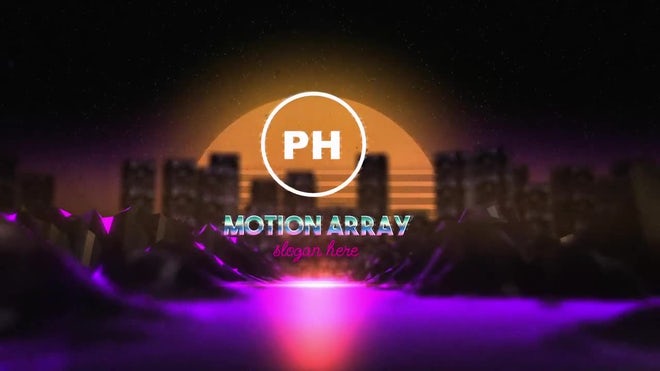 Photo of Neon Synthwave Logo Reveal – MotionArray 1147813