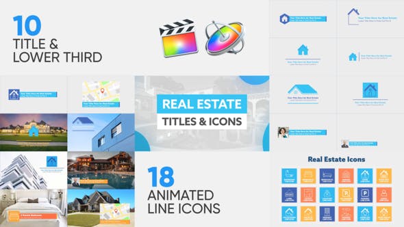 Photo of Real Estate Titles & Icons For Final Cut Pro X – Videohive 38430733