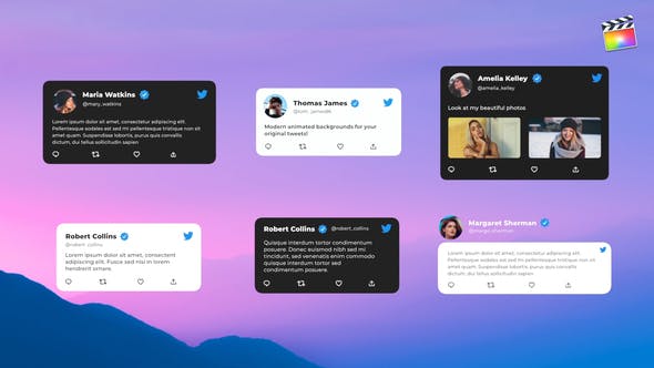 Photo of Stylish Tweets Pack For Final Cut Pro – Videohive 38415215