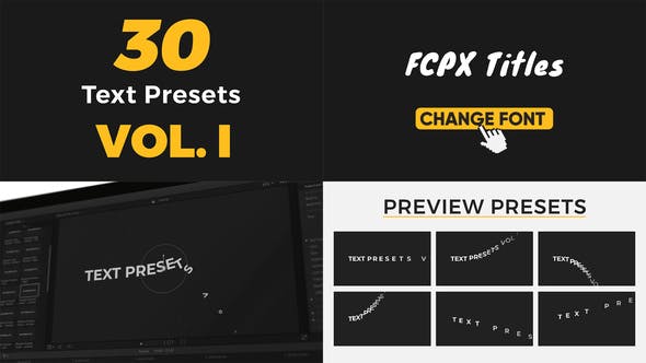 Photo of Text Presets Vol I For Final Cut Pro X – Videohive 38432326