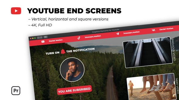 Photo of Youtube End Screens – Videohive 38442726