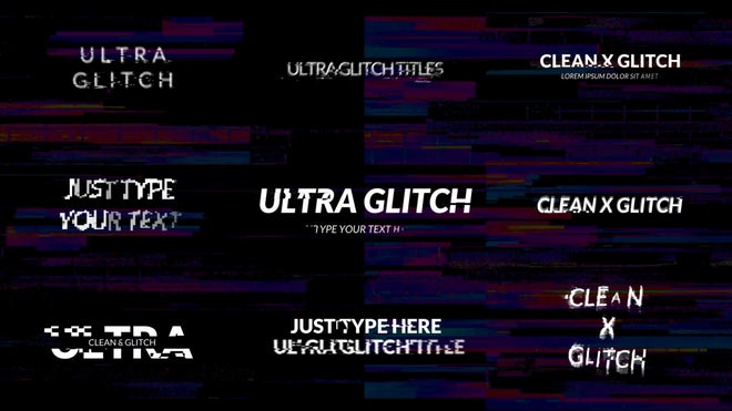 Photo of Simple Glitch Titles – Motionarray 1152389