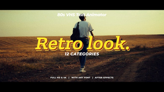 Photo of 80s VHS Text Animator – Motionarray 1216419