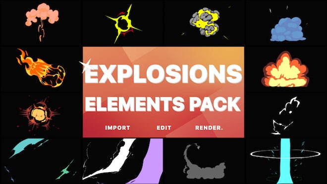 Photo of Anime Explosion Elements – Motionarray 1157224