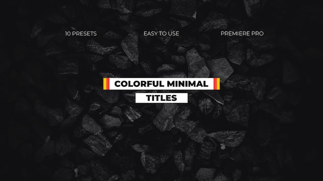 Photo of Colorful Minimal Titles – Motionarray 1215397