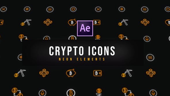 Photo of Crypto Neon Icons | Resizable – Videohive 39177894