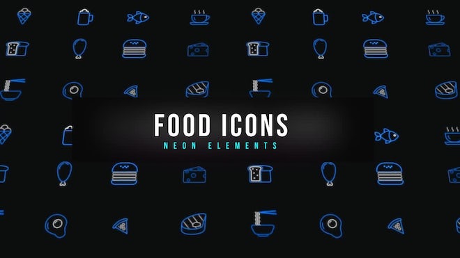 Photo of Food Neon Icons – Motionarray 1227404