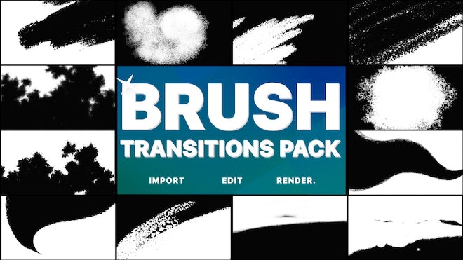 Photo of Hand-Drawn Brush Transitions – Motionarray 1158634