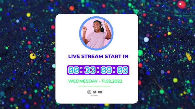 Photo of Live Streaming Timers – Motionarray 1225660