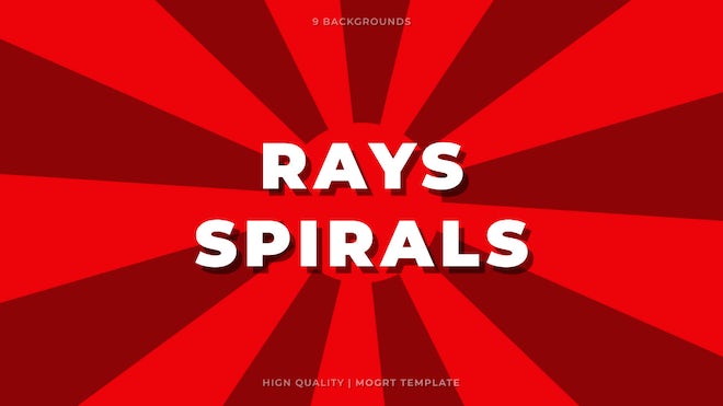Photo of Rays & Spirals Background – Motionarray 1160979