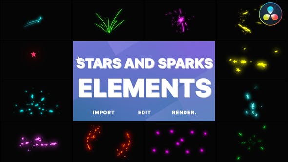 Photo of Stars and Sparks Pack | DaVinci Resolve – Videohive 39142981
