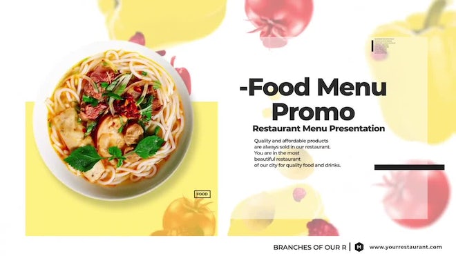 Photo of Food Menu Promo – Motionarray 1175360