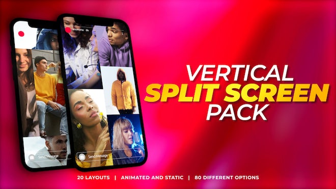 Photo of Vertical Split Screen Pack – Motionarray 1256378