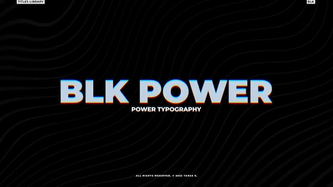 Photo of Black Bold Titles – Motionarray 1186880