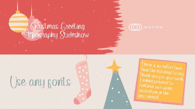 Photo of Christmas Greeting Typography Slideshow – Motionarray 1306224