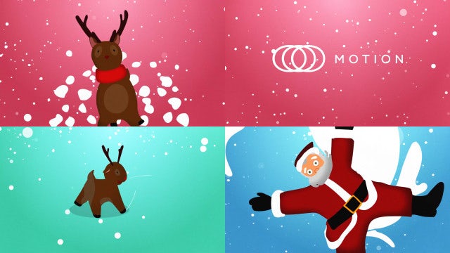 Photo of Christmas Santa And Deers Logo Pack – Motionarray 1294430