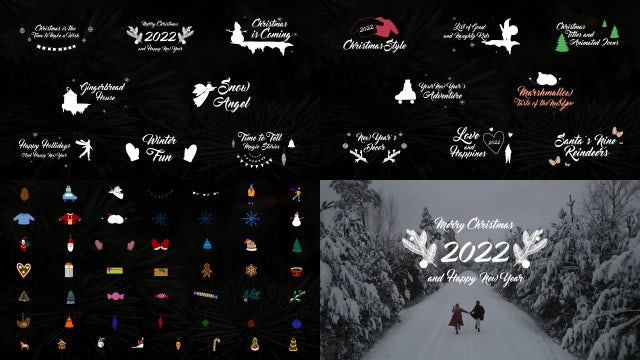 Photo of Christmas Titles And Animated Icons – Motionarray 1300779