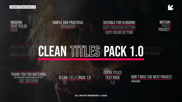 Photo of Clean Text Titles – Motionarray 1291467