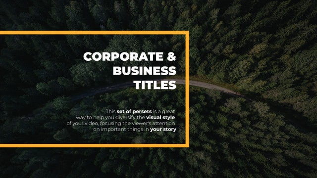 Photo of Corporate Titles – Motionarray 1299932
