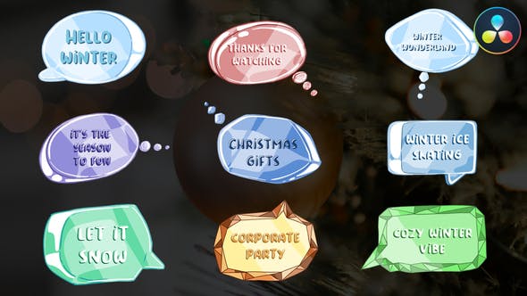Photo of Ice And Crystal Speech Bubbles | DaVinci Resolve – Videohive 40506970