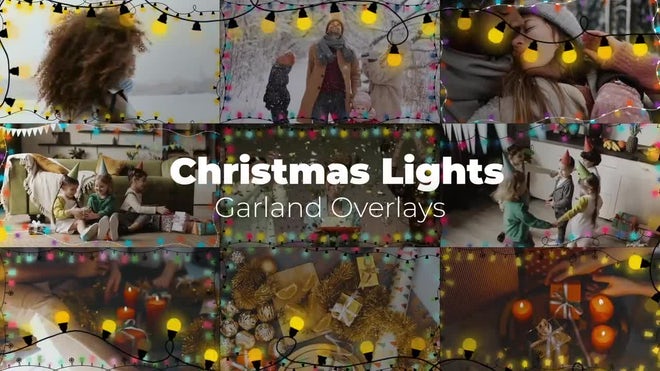 Photo of Christmas Lights – Garland Overlays – Motionarray 1330994