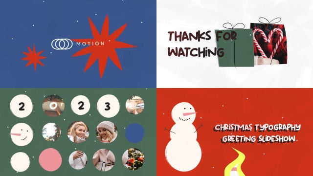 Photo of Christmas Typography Greeting Slideshow – Motionarray 1314263