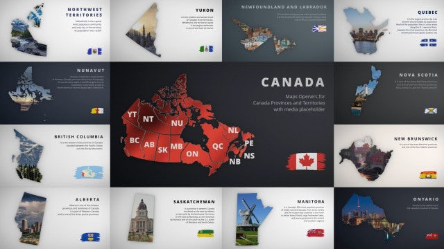 Photo of Maps Opener – Canada Provinces – Motionarray 1311970