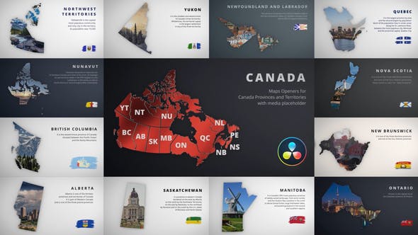 Photo of Maps Opener – Canada Provinces & Territories – Videohive 42009754