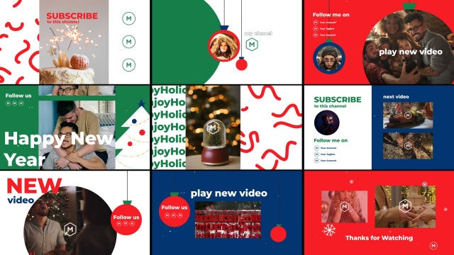 Photo of New Year Youtube End Screens – Motionarray 1336906