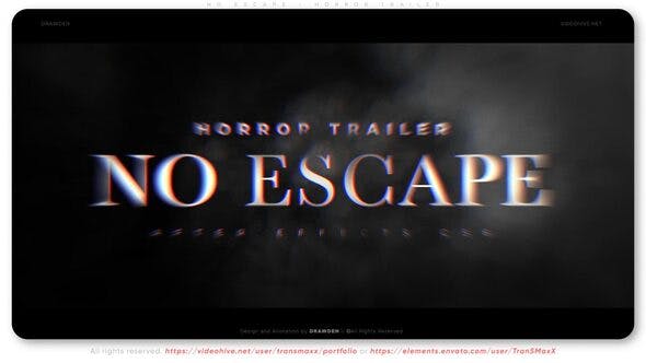 Photo of No Escape – Horror Trailer – Videohive 42098604