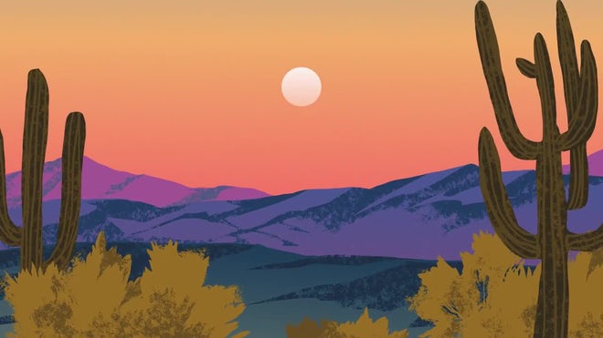 Photo of Sunset Painting Logo – Motionarray 1205580