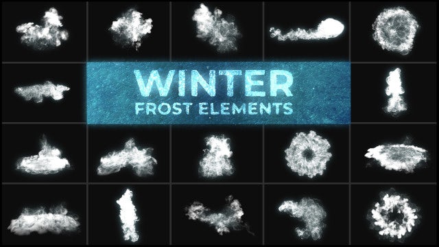 Photo of Winter Frost Elements – Motionarray 1324164