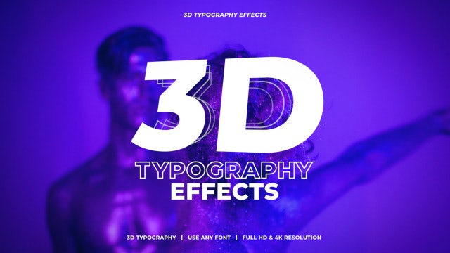 Photo of 3D Typography Effects – Motionarray 1361795