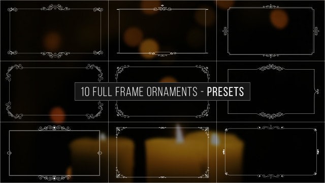 Photo of Full Frame Ornaments Presets – Motionarray 1365679