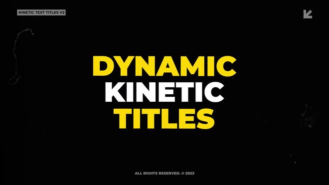 Photo of Kinetic Text Titles 2.0 – Motionarray 1353889