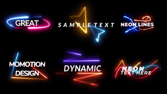 Photo of Neon Text Animation – Motionarray 1362893