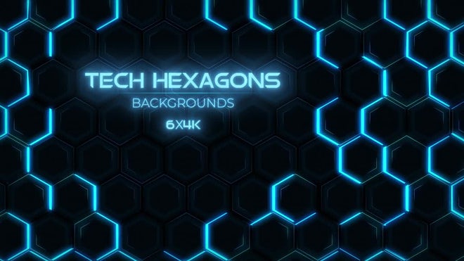 Photo of Tech Hexagons Backgrounds – Motionarray 1194432