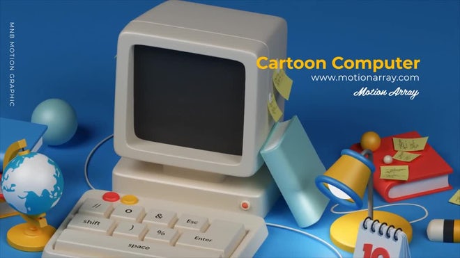 Photo of Cartoon Computer Logo – Motionarray 1361415