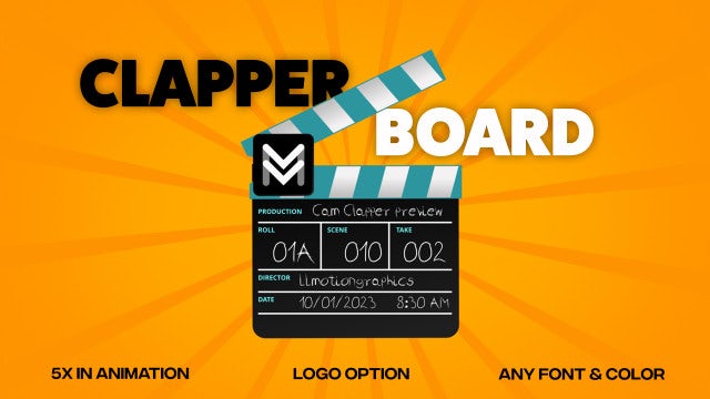 Photo of Clapper Board Transition – Motionarray 1390771