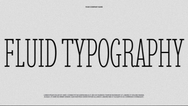 Photo of Fluid Typography – Motionarray 1385957