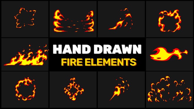 Photo of Hand Drawn Fire Pack – Motionarray 1211318