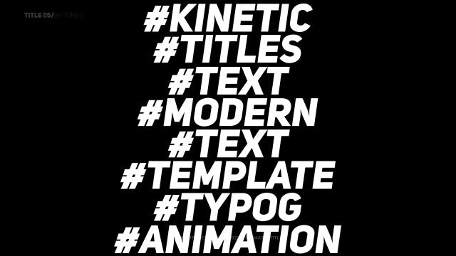 Photo of Kinetic Typography Titles – Motionarray 1402253