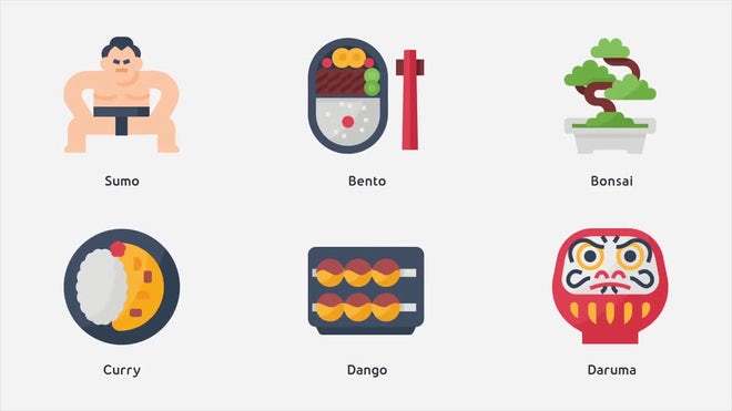 Photo of 36 Japan Animated Icons – Motionarray 1422140